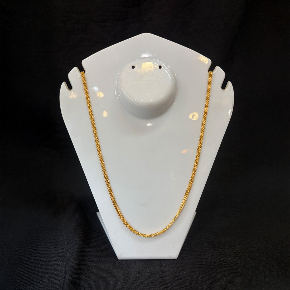 Light Blue Buds Evil Eye Silver Anklet