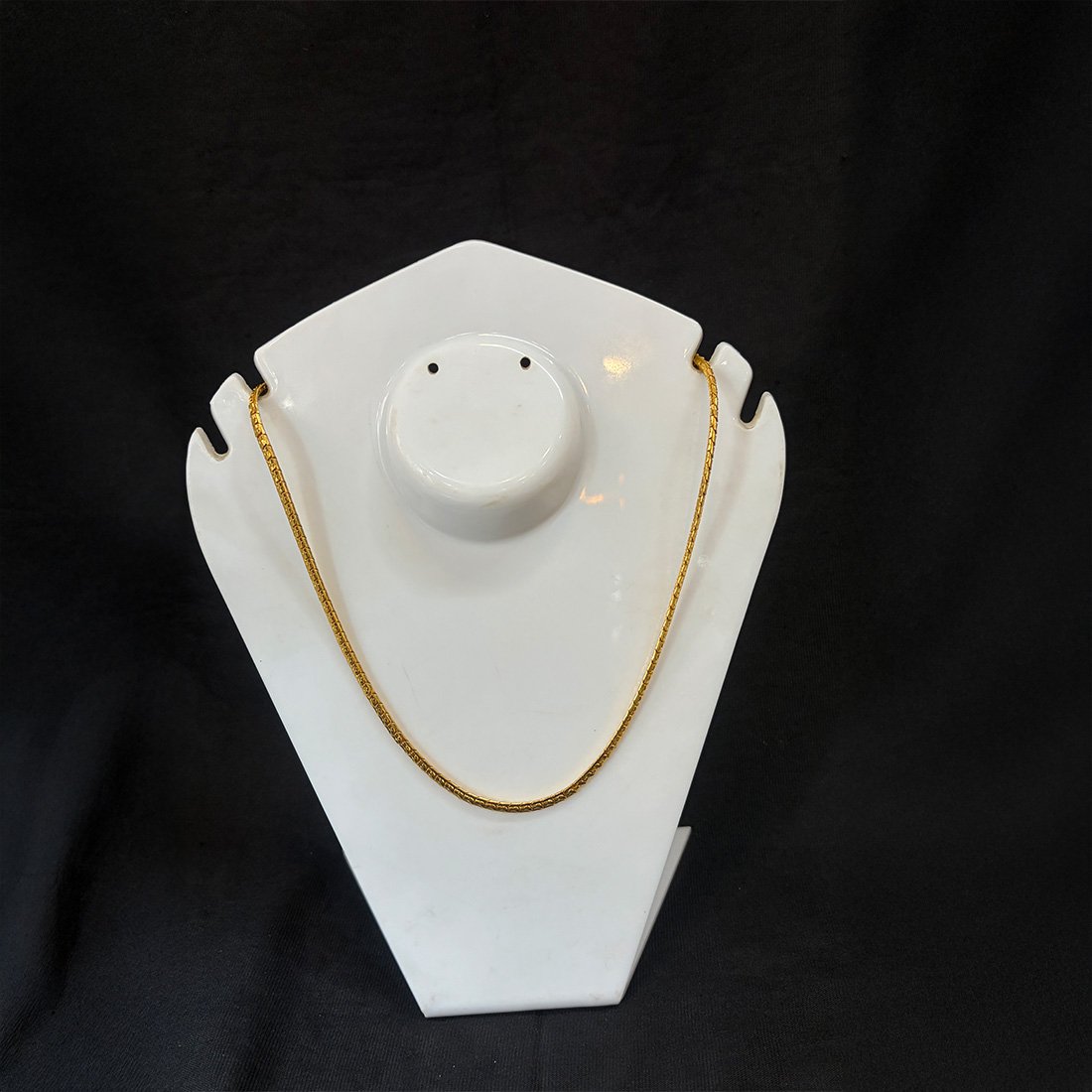 Silver Evil Eye Blue Bead Minimal Anklet