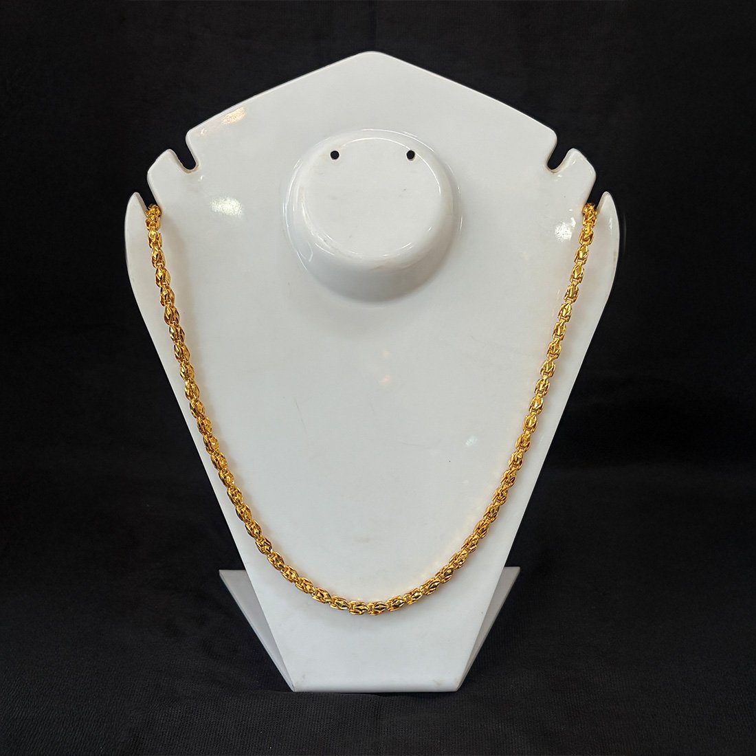 Silver Evil Eye Blue Bead Minimal Anklet