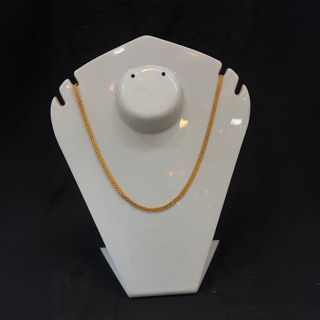 Silver Evil Eye Blue Bead Minimal Anklet