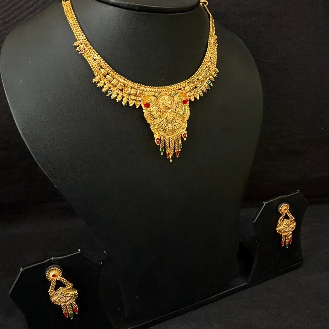 Pink Buds Evil Eye Silver Anklet