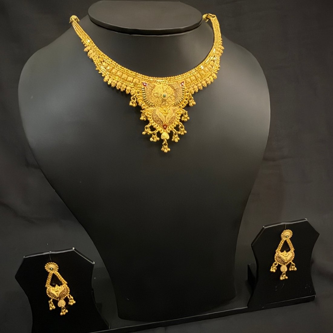 Pink Buds Evil Eye Silver Anklet