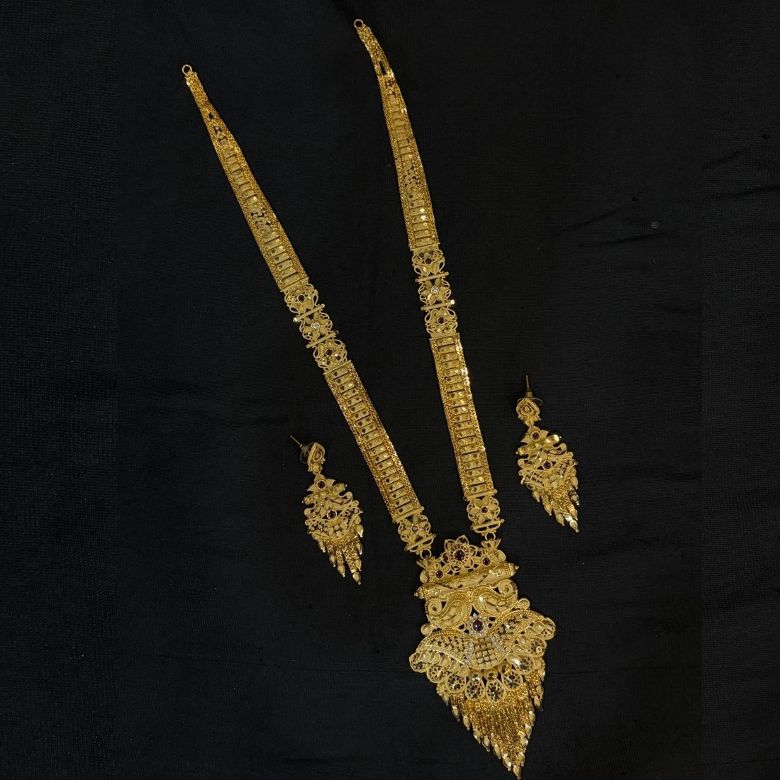 Pink Buds Evil Eye Silver Anklet