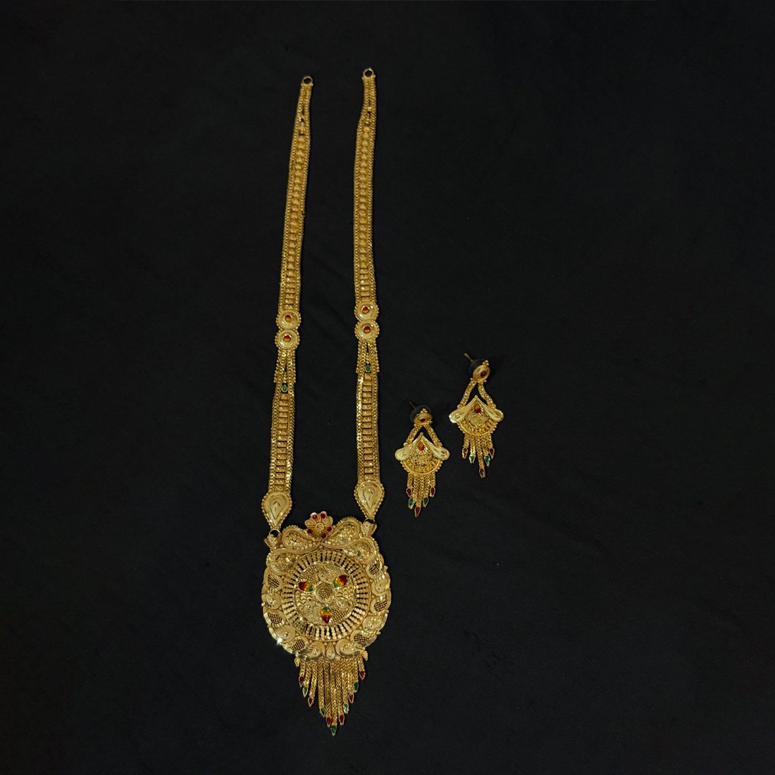 Pink Buds Evil Eye Silver Anklet