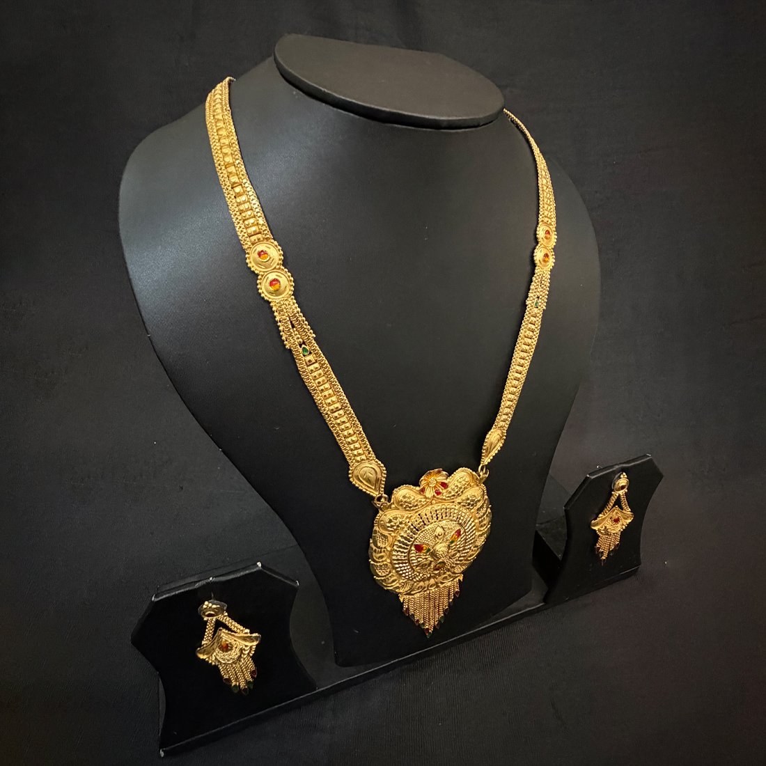 Pink Buds Evil Eye Silver Anklet