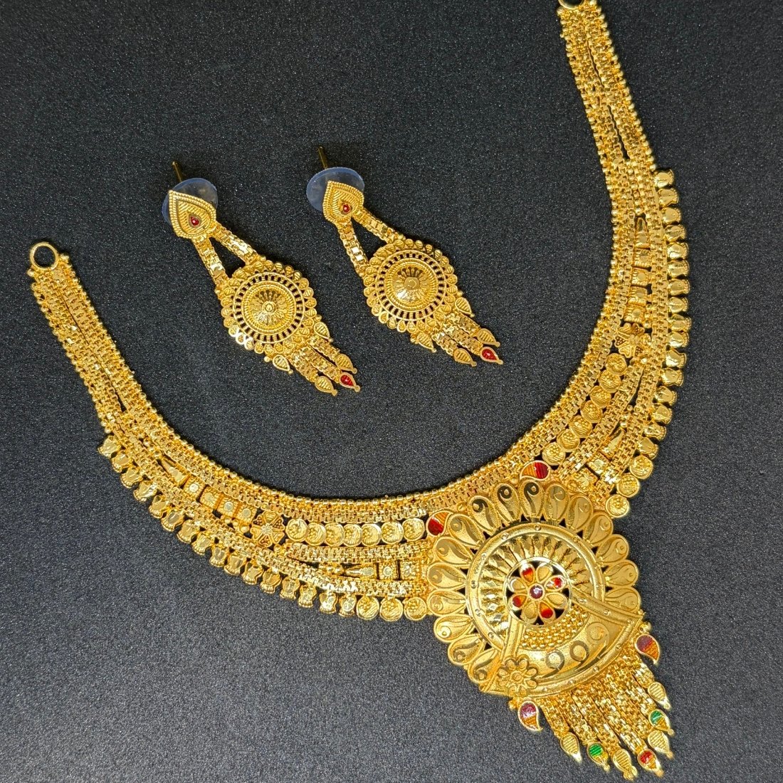 Light Blue Buds Evil Eye Silver Anklet