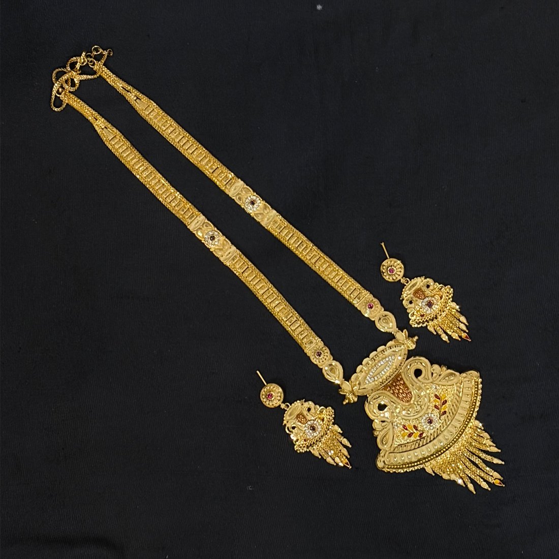 Pink Buds Evil Eye Silver Anklet