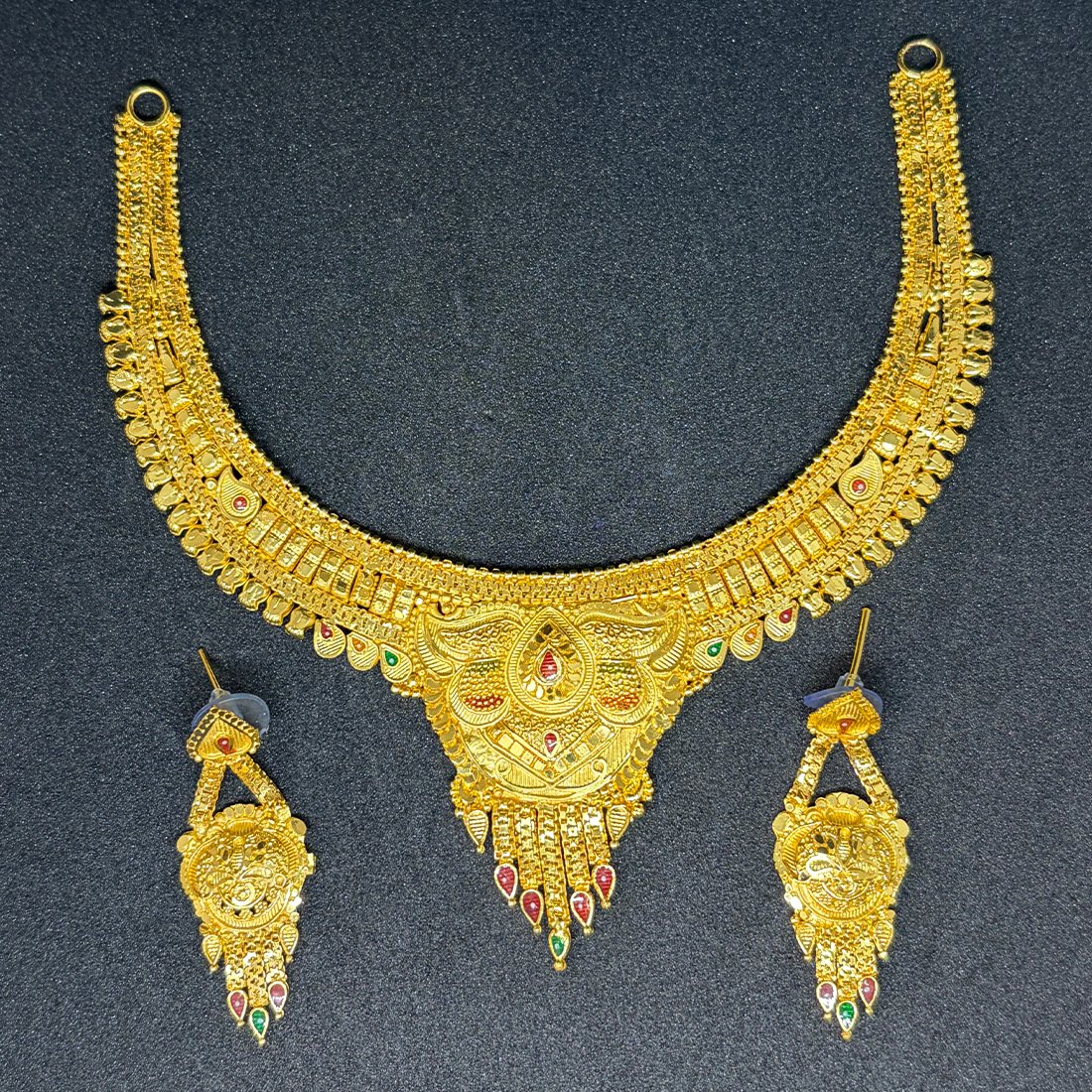 Pink Buds Evil Eye Silver Anklet