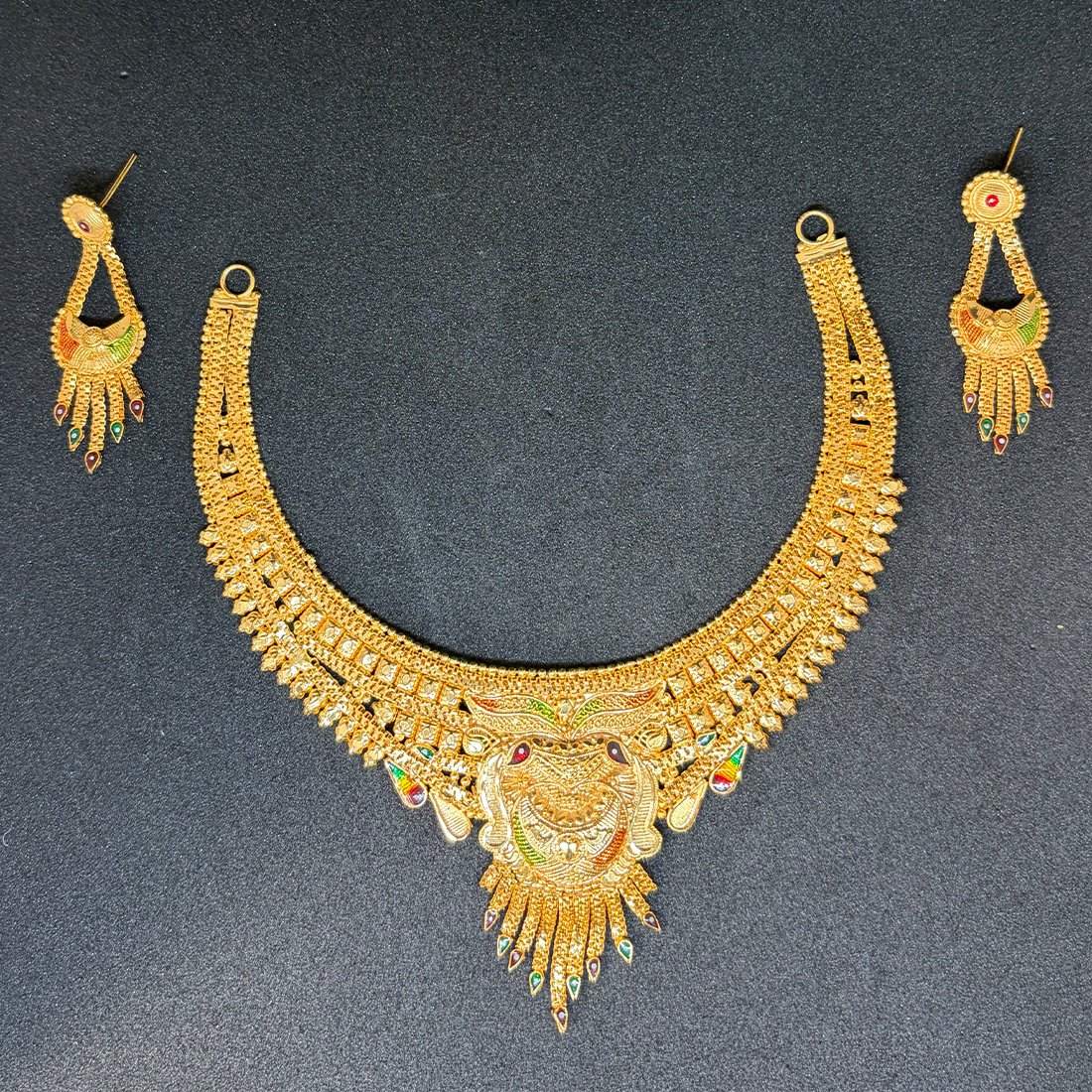 Pink Buds Evil Eye Silver Anklet