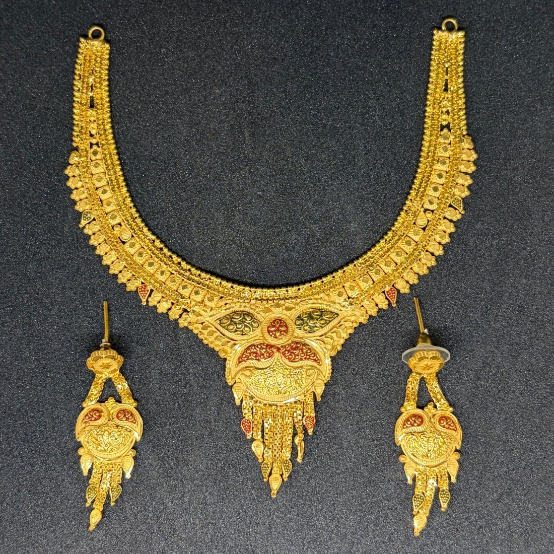 Light Blue Buds Evil Eye Silver Anklet